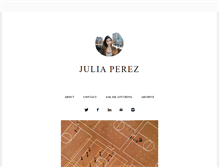 Tablet Screenshot of juliaperezzz.com